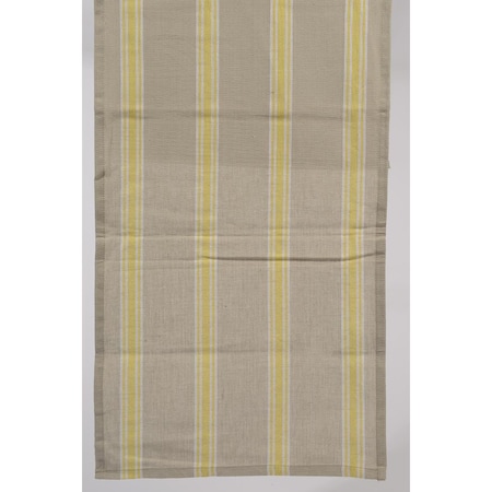 Northlight Seasonal 55 x 15.75 in. Naturelle et Terreuse Brown White and Yellow Striped Table Runner 31370360